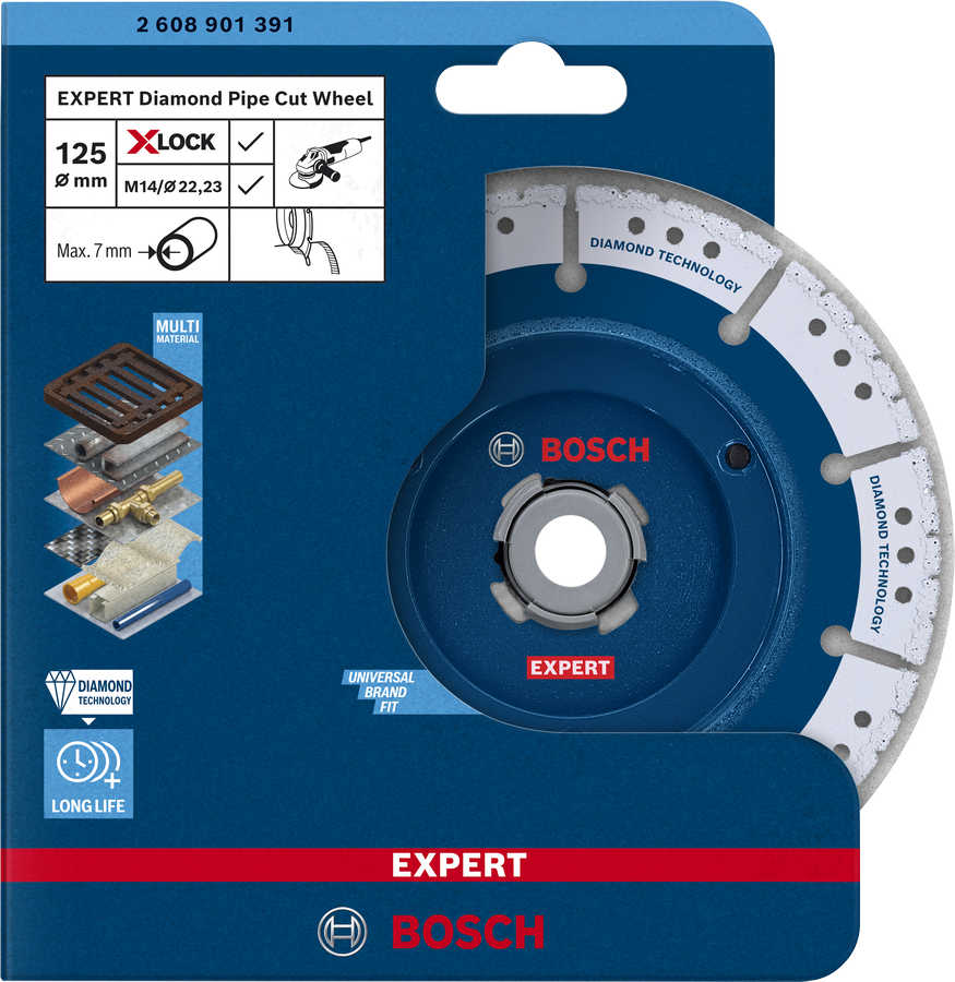 Bosch Expert Diamond Pipe Cut Wheel X-LOCK