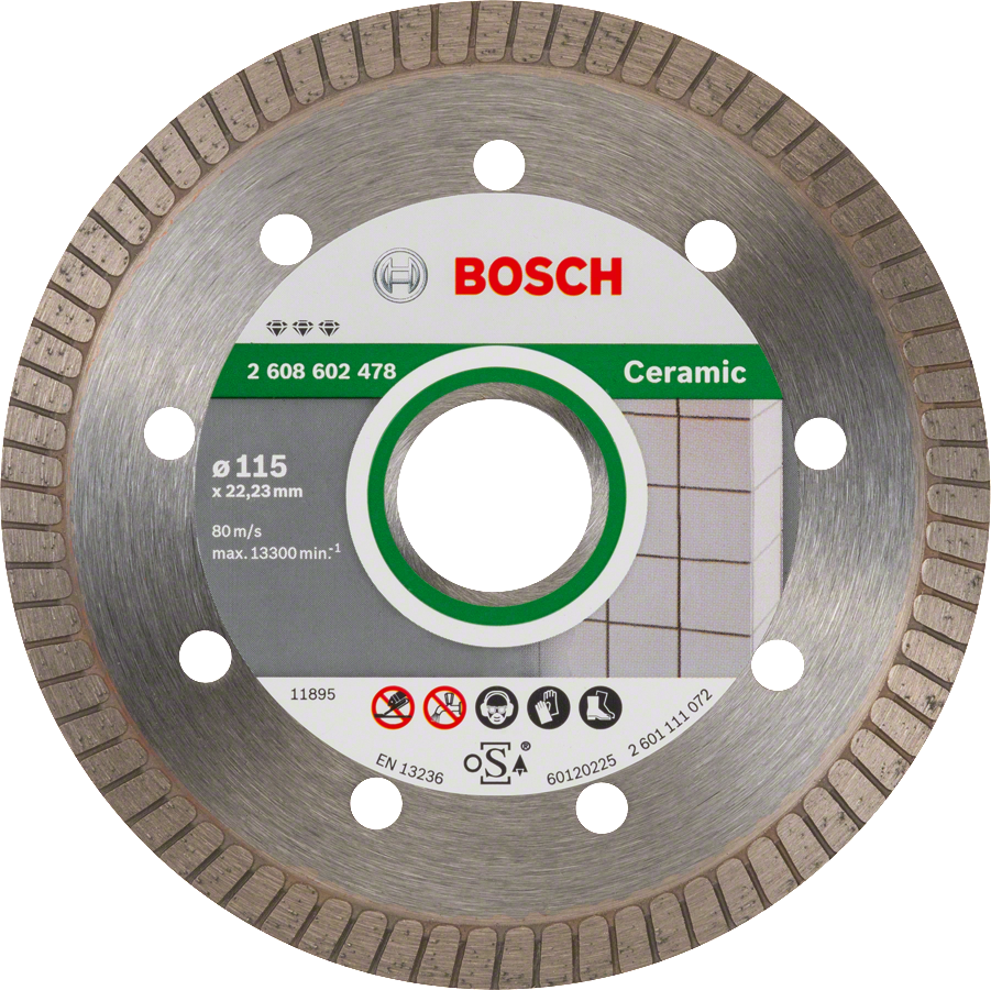 Bosch Diamanttrennscheibe Best for Ceramic Extra Clean Turbo