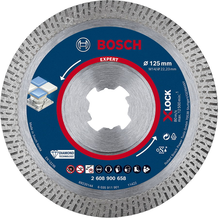 Bosch Expert Diamanttrennscheibe Hard Ceramic X-LOCK